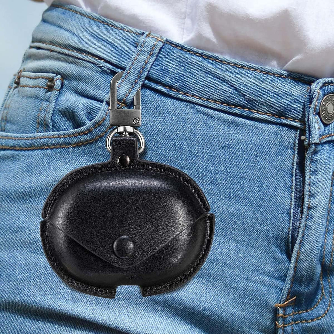 VOMA Leather Protective Case for Beats Studio Buds & Studio Buds Plus (2021/2023) – Black